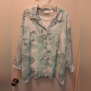 Alfred Dunner LAYERED TOP. SIZE 18W